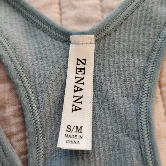 NWOT Zenana Blue/gray Brami. - Picture 4 of 5